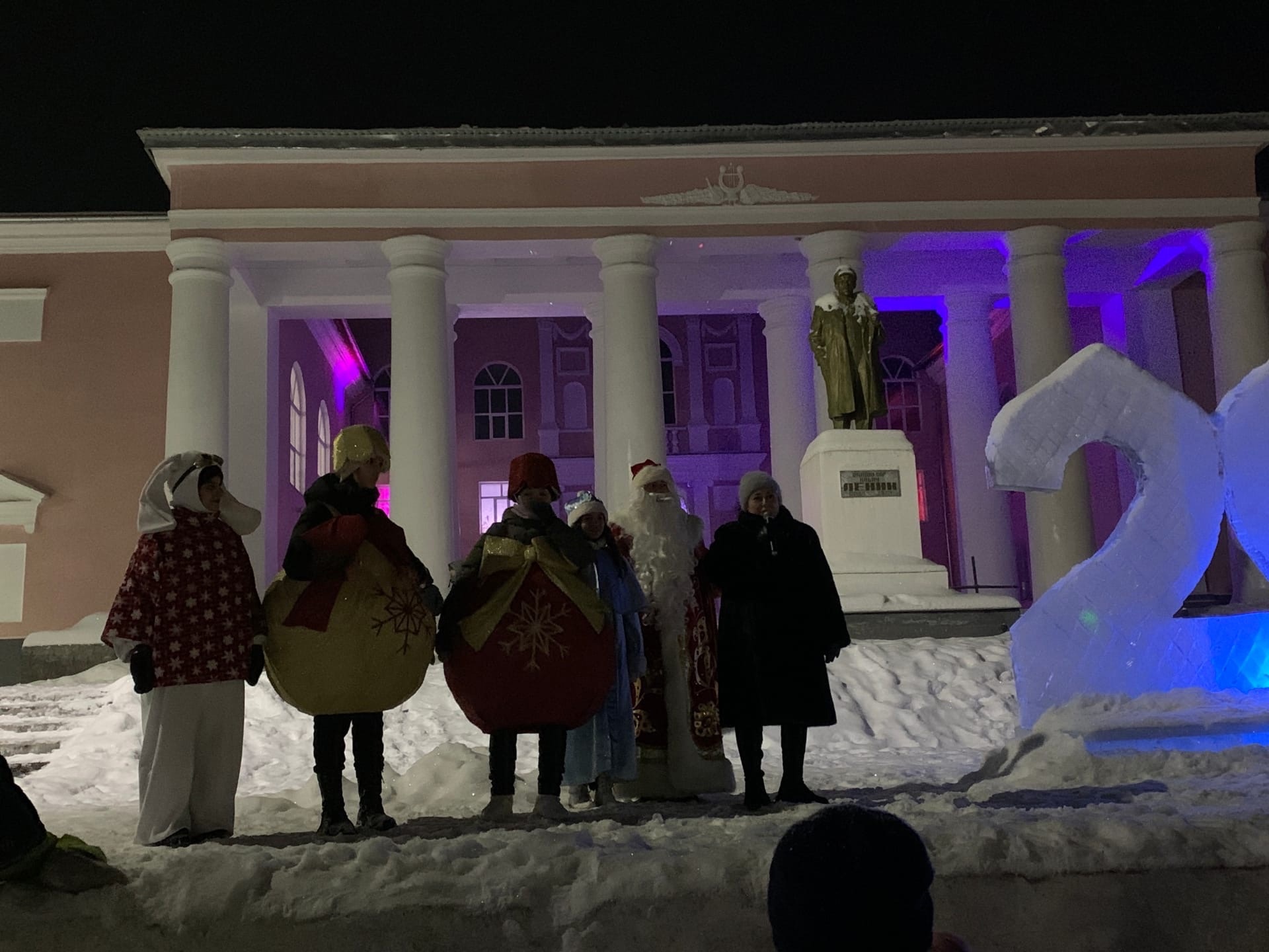 Снежный городок в Лесосибирске