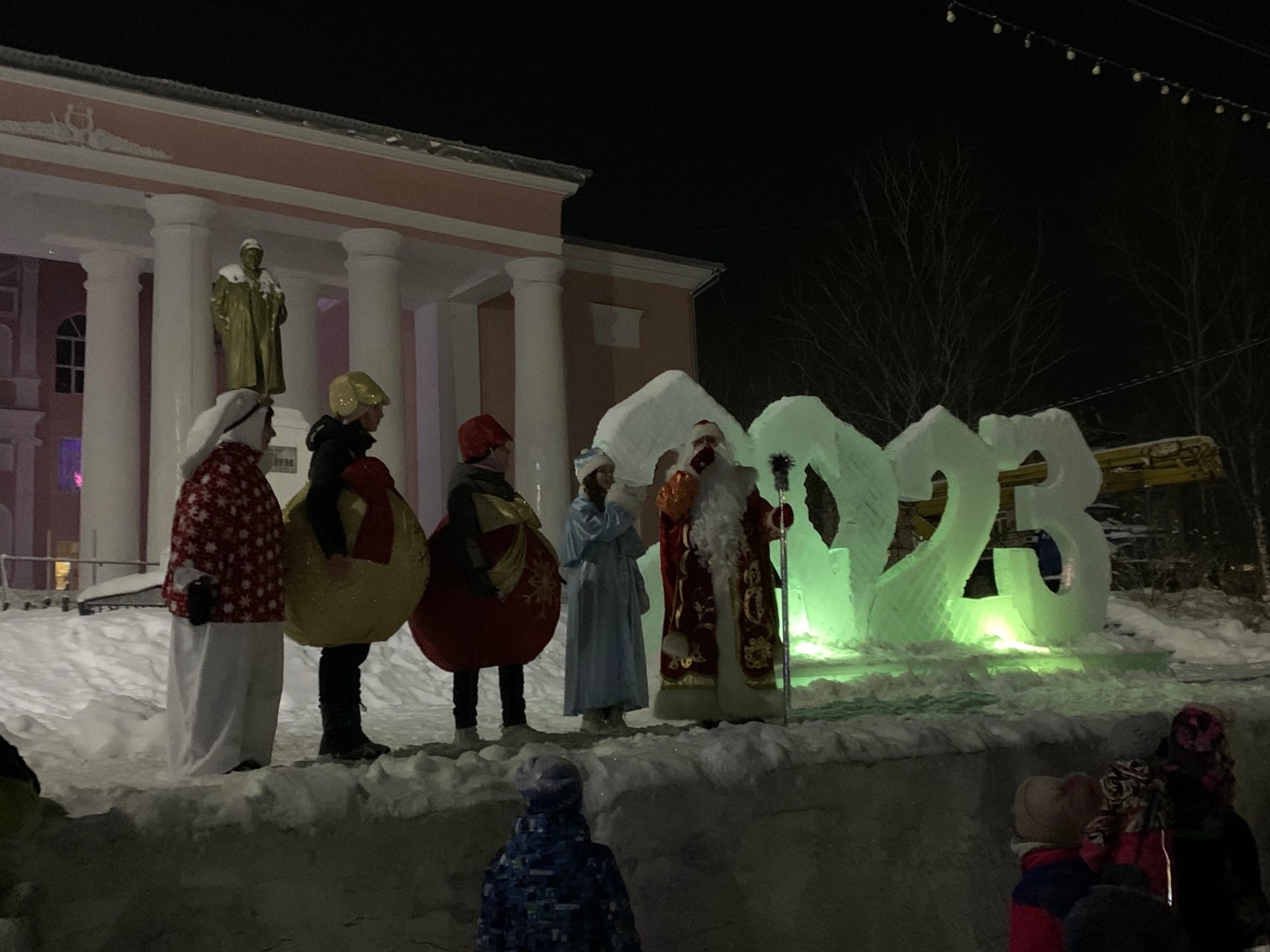 Снежный городок в Лесосибирске